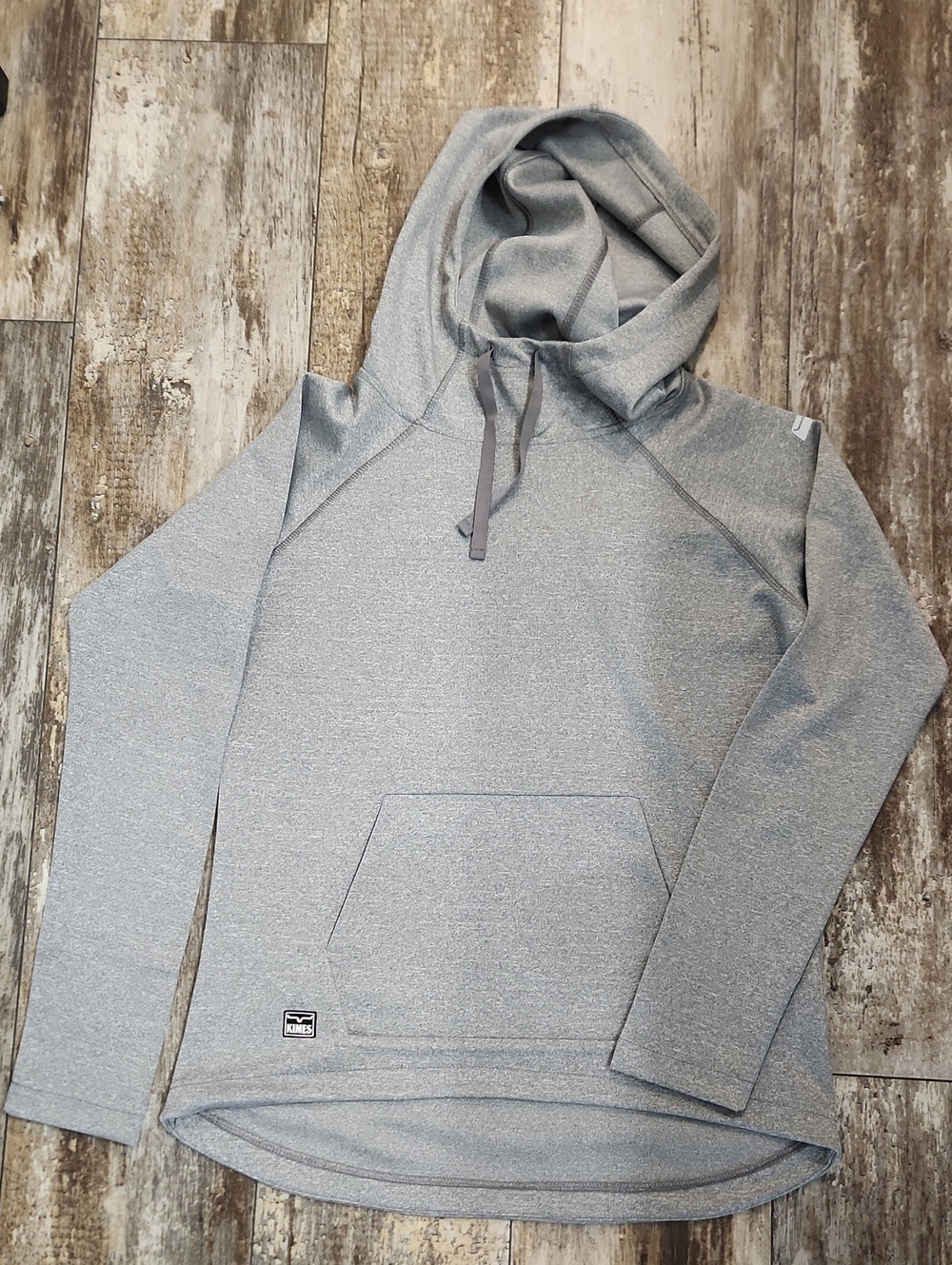 Womens Kimes Ranch Gray Hooded Pullover